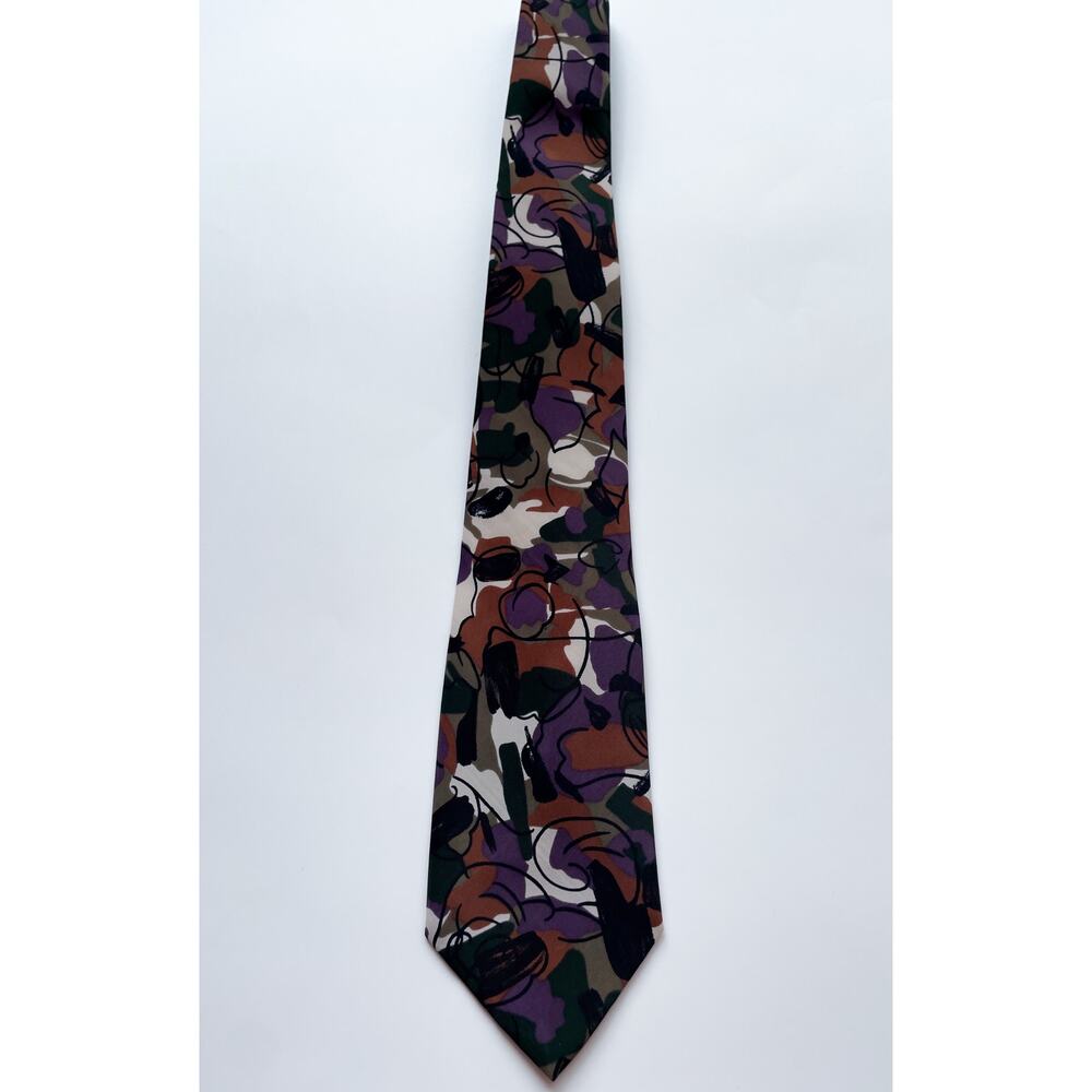 Vintage Pierre Cardin Silk Abstract Art Deco Neck Tie